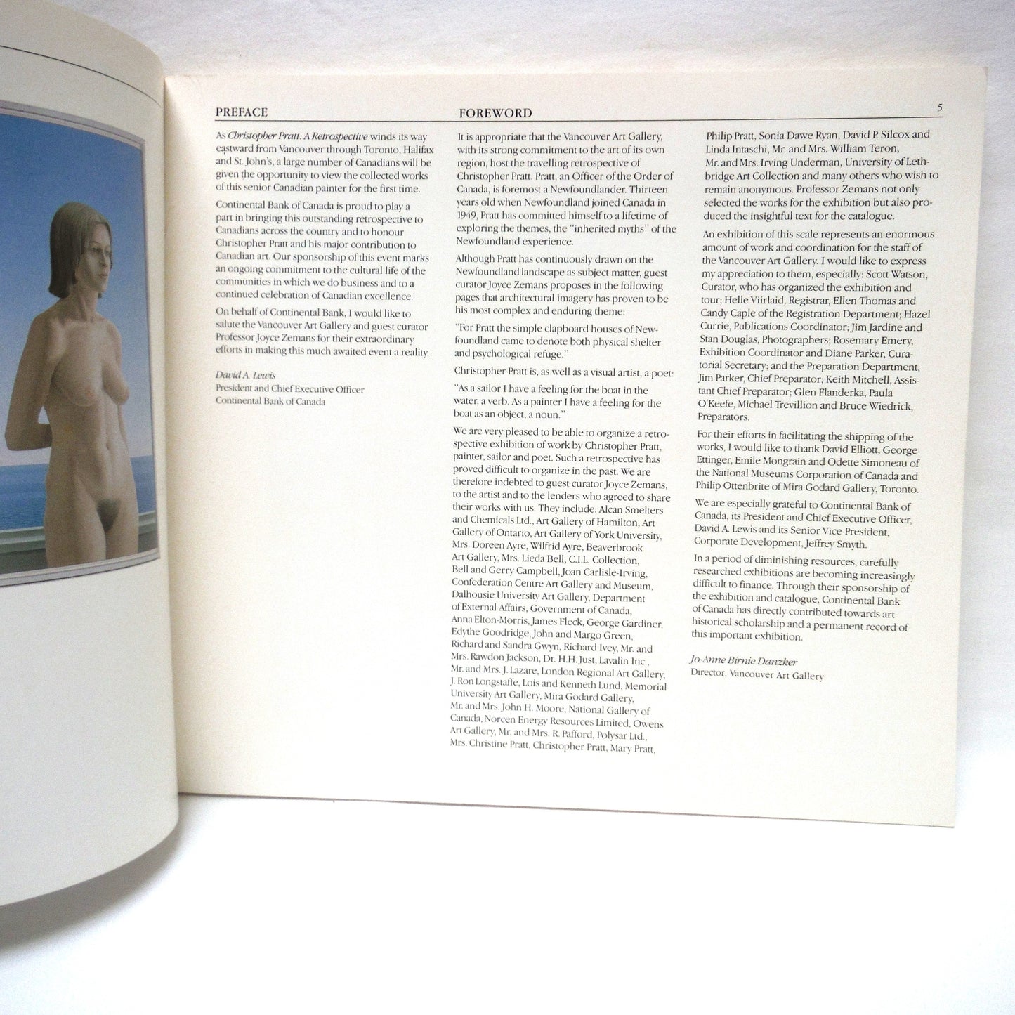 CHRISTOPHER PRATT: A Retrospective Organized By The Vancouver Art Gallery, Catalogue by Joyce Zemans (1986 1st Ed.)