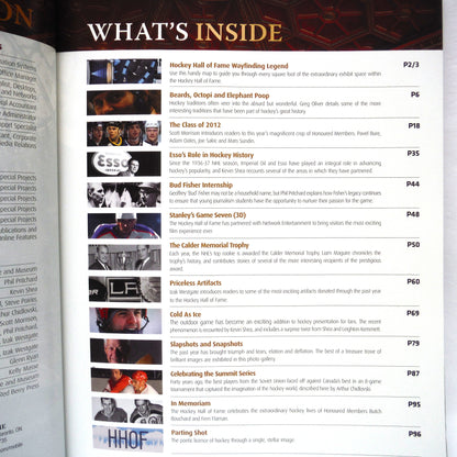 LEGENDS 2012 INDUCTION EDITION: The Official Program of The Hockey Hall of Fame, 2012