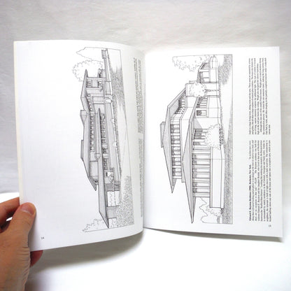 FAMOUS BUILDINGS OF FRANK LLOYD WRIGHT, A Dover Coloring Book by Bruce La Fontaine  (2000 1st Ed.)