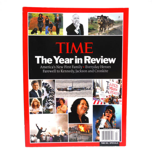 TIME, THE YEAR IN REVIEW Special Edition Magazine, 'Farewell to Kennedy, Jackson and Cronkite', 2009