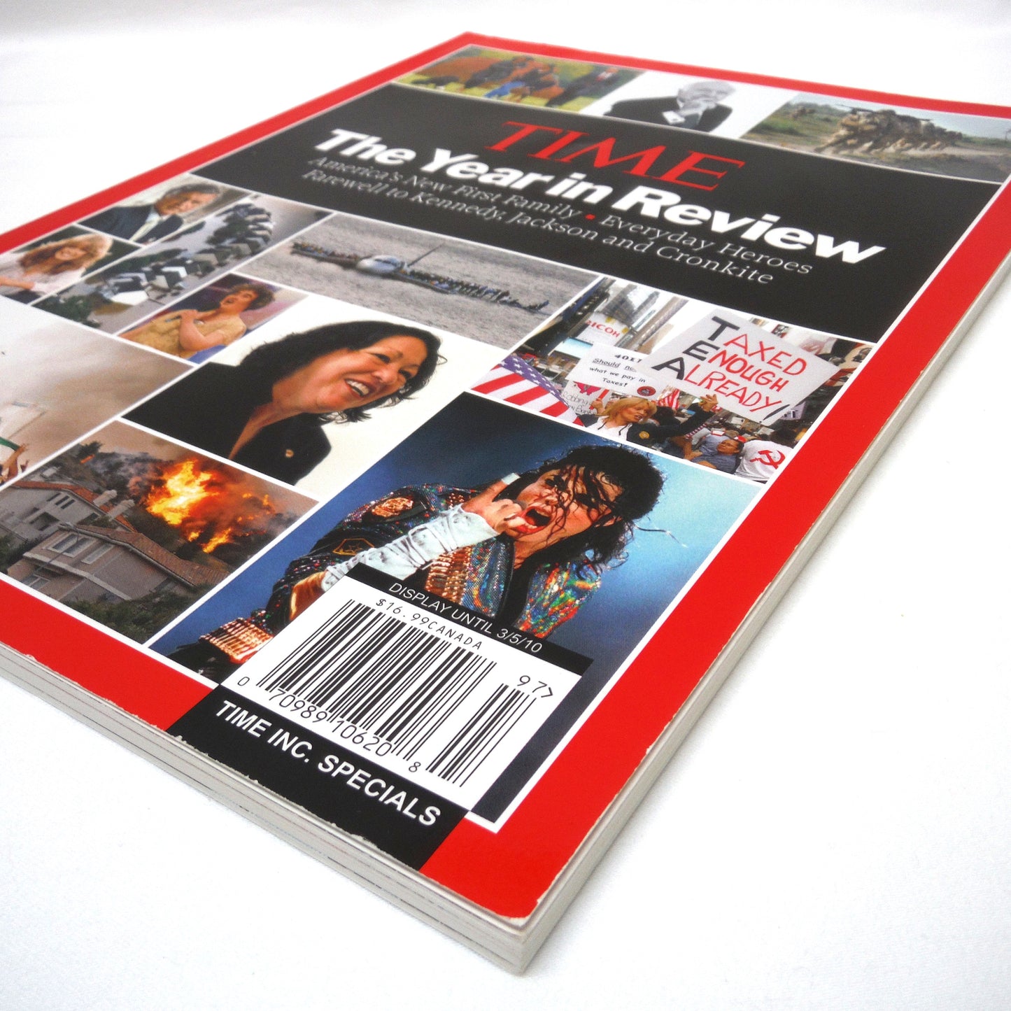 TIME, THE YEAR IN REVIEW Special Edition Magazine, 'Farewell to Kennedy, Jackson and Cronkite', 2009