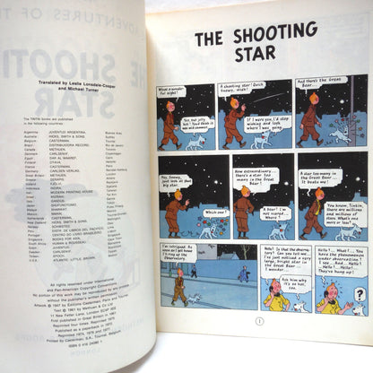 THE ADVENTURES OF TINTIN: A Paul's 3-Pack of Vintage 1975/1977 Tintin Comic Books created by Belgian cartoonist Hergé