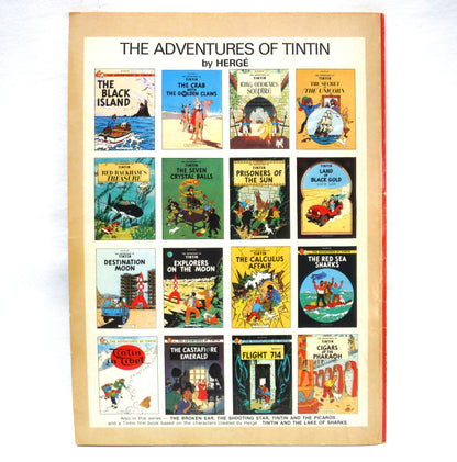 THE ADVENTURES OF TINTIN: A Paul's 3-Pack of Vintage 1975/1977 Tintin Comic Books created by Belgian cartoonist Hergé