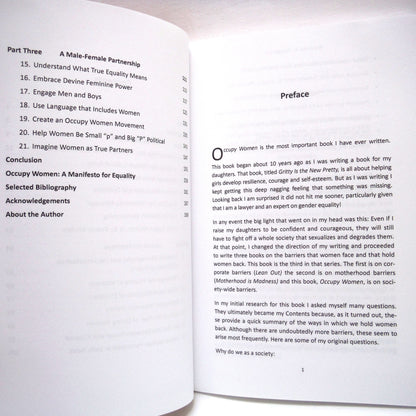 OCCUPY WOMEN, A Manifesto for Positive Change in a World Run by Men, by Maureen F. Fitzgerald, PhD. (1st Ed. SIGNED)