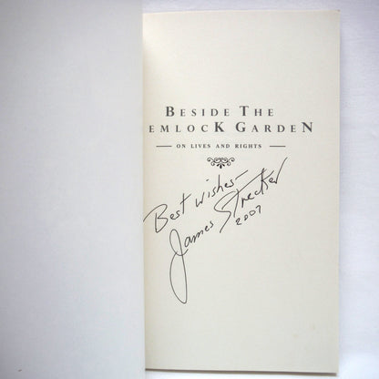 BESIDE THE HEMLOCK GARDEN, On Live and Rights, Poetry by James Strecker (1st Ed. SIGNED)