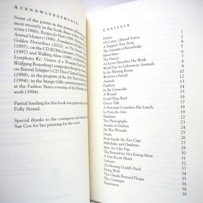 BESIDE THE HEMLOCK GARDEN, On Live and Rights, Poetry by James Strecker (1st Ed. SIGNED)