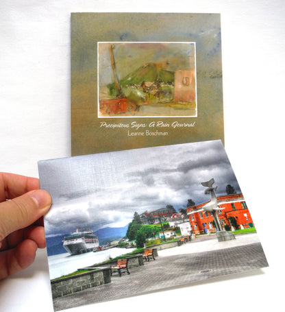 PRECIPITOUS SIGNS: A RAIN JOURNAL by Leanne Boschman (1st Ed. SIGNED)