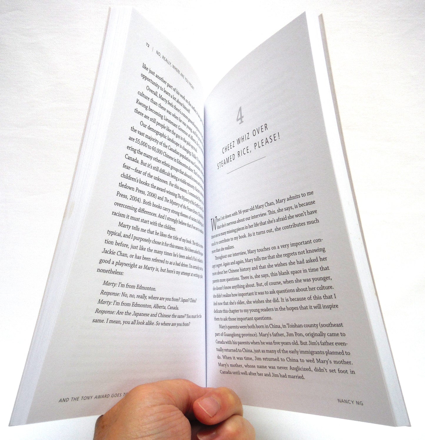 NO, REALLY, WHERE ARE YOU FROM? Personal Stories of Chinese Identity Retention and Loss, by Nancy Ng (1st Ed. SIGNED)
