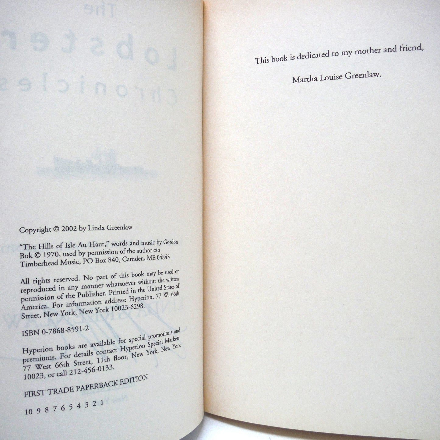 THE LOBSTER CHRONICLES, Life on a Very Small Island, Stories by Linda Greenlaw (1st Ed. SIGNED)