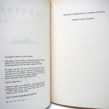 THE LOBSTER CHRONICLES, Life on a Very Small Island, Stories by Linda Greenlaw (1st Ed. SIGNED)