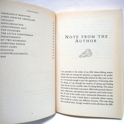 THE LOBSTER CHRONICLES, Life on a Very Small Island, Stories by Linda Greenlaw (1st Ed. SIGNED)