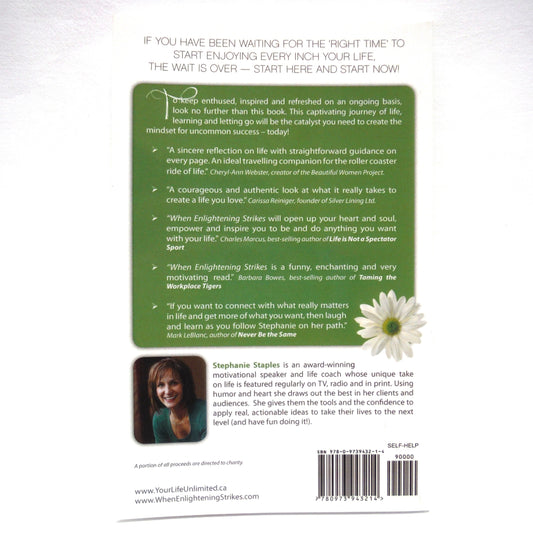 WHEN LIGHTENING STRIKES, Creating a Mindset for Uncommon Success, by Stephanie Staples (1st Ed. SIGNED)
