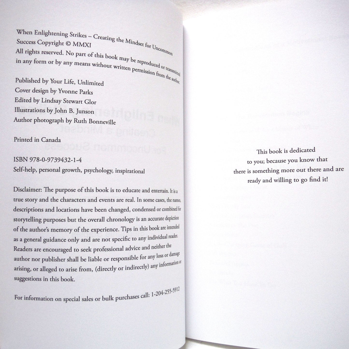 WHEN LIGHTENING STRIKES, Creating a Mindset for Uncommon Success, by Stephanie Staples (1st Ed. SIGNED)