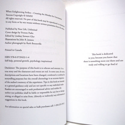 WHEN LIGHTENING STRIKES, Creating a Mindset for Uncommon Success, by Stephanie Staples (1st Ed. SIGNED)