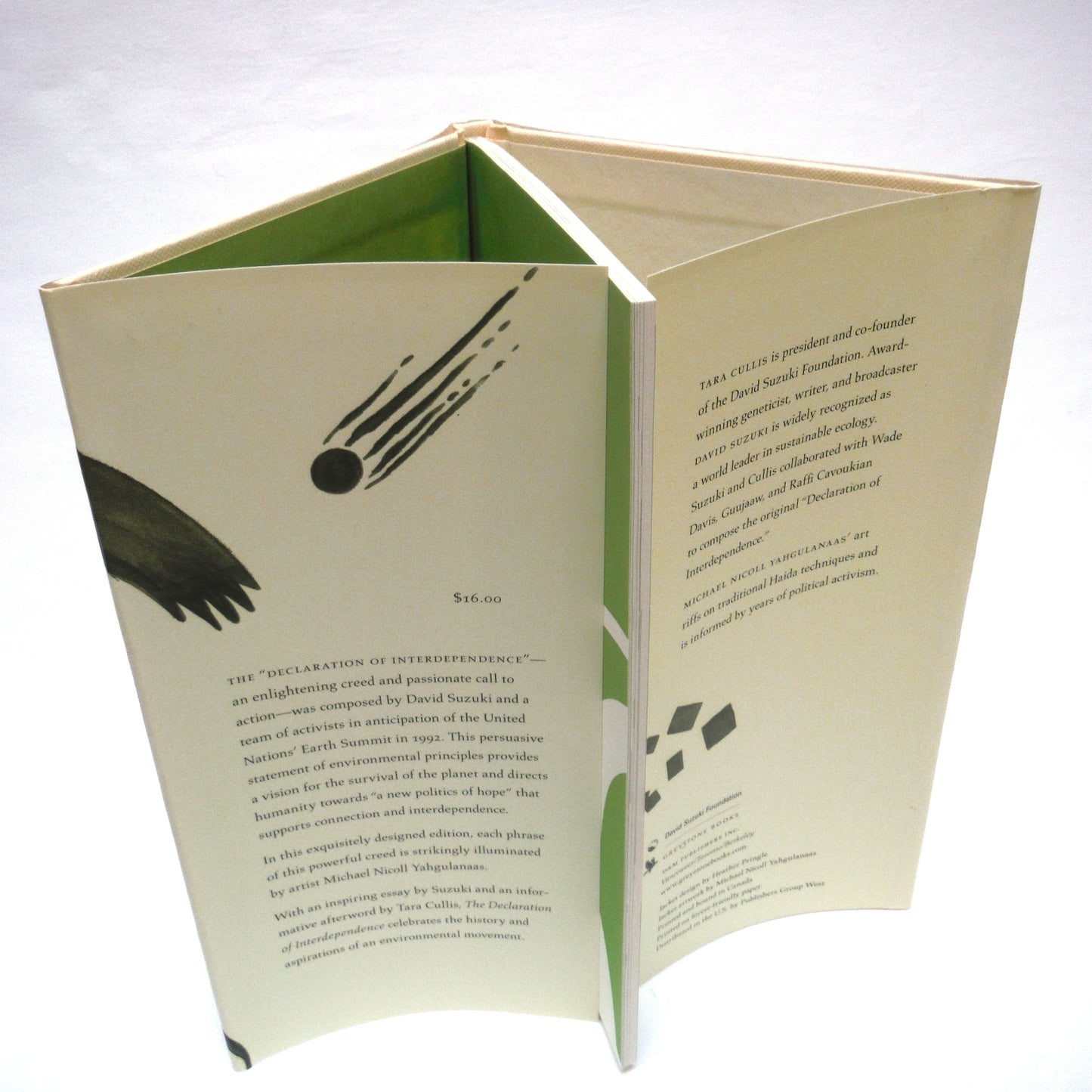 THE DECLARATION OF INTERDEPENDENCE, A Pledge to Planet Earth, by Tara Cussis and David Suzuki (1st Ed. SIGNED)