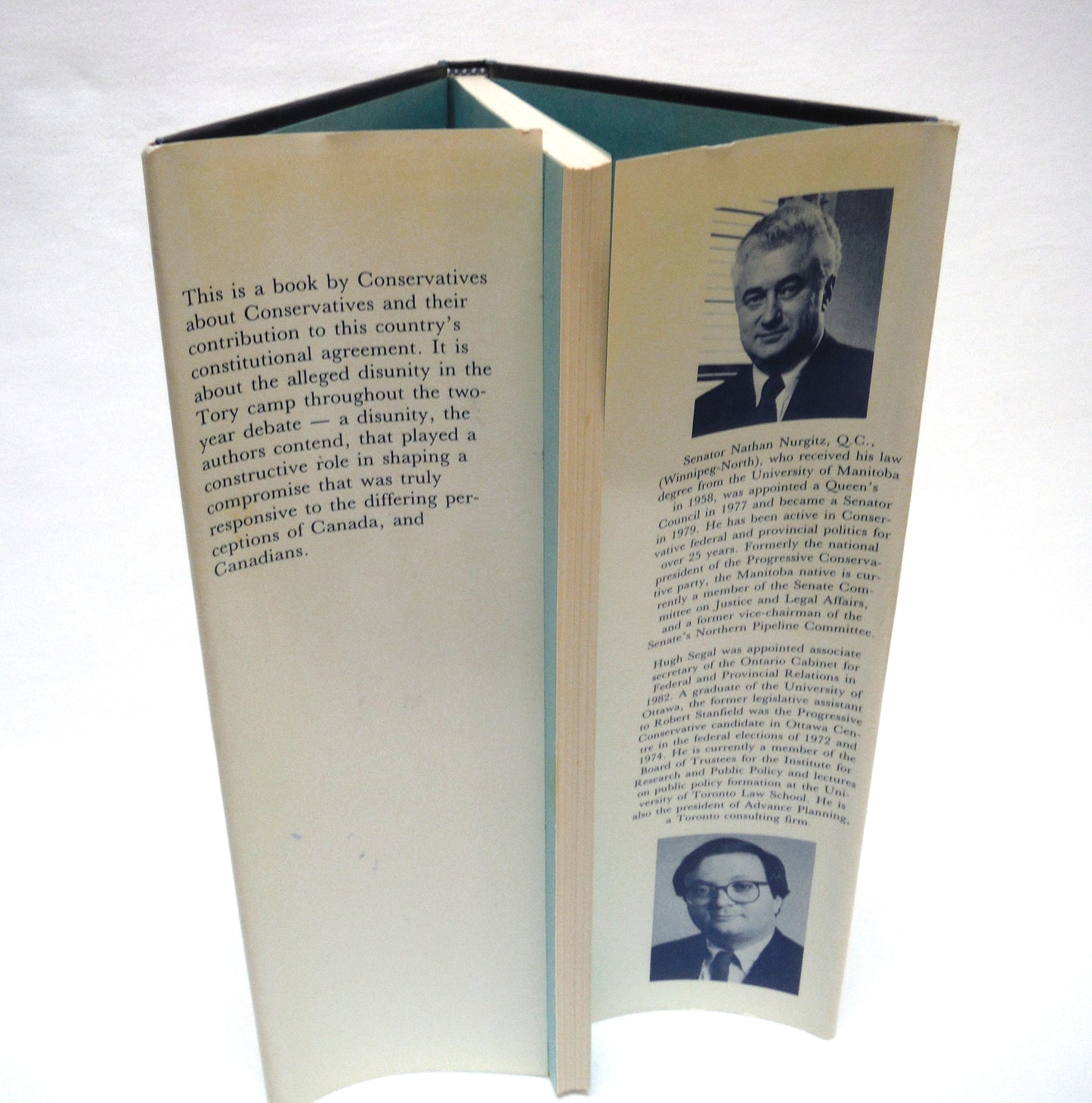 NO SMALL MEASURE, The Progressive Conservatives and the Constitution, by Nathan Nurgitz and Hugh Segal (1st Ed. SIGNED)