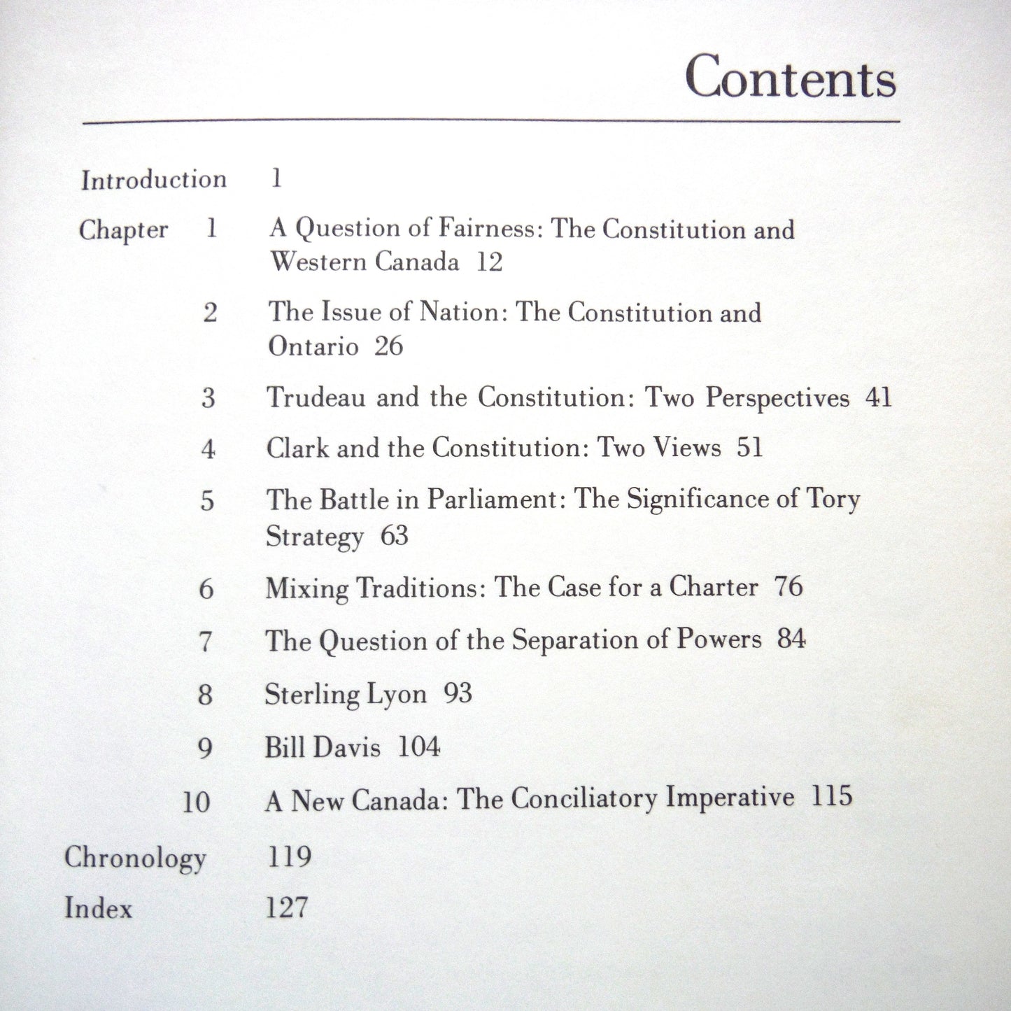 NO SMALL MEASURE, The Progressive Conservatives and the Constitution, by Nathan Nurgitz and Hugh Segal (1st Ed. SIGNED)