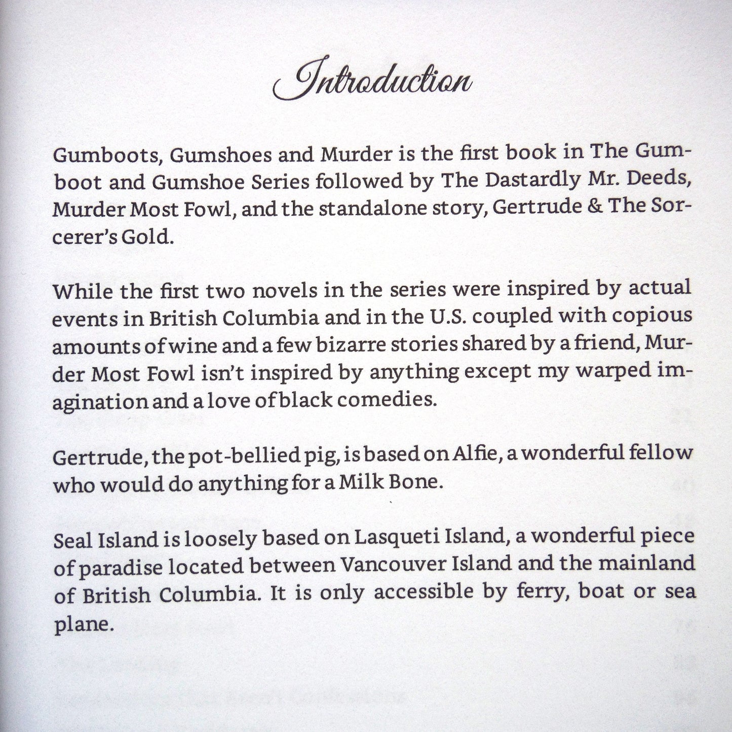 MURDER MOST FOWL, Book Three in the Gumboot & Gumshoe Series, by Laura Hesse (1st Ed. SIGNED)