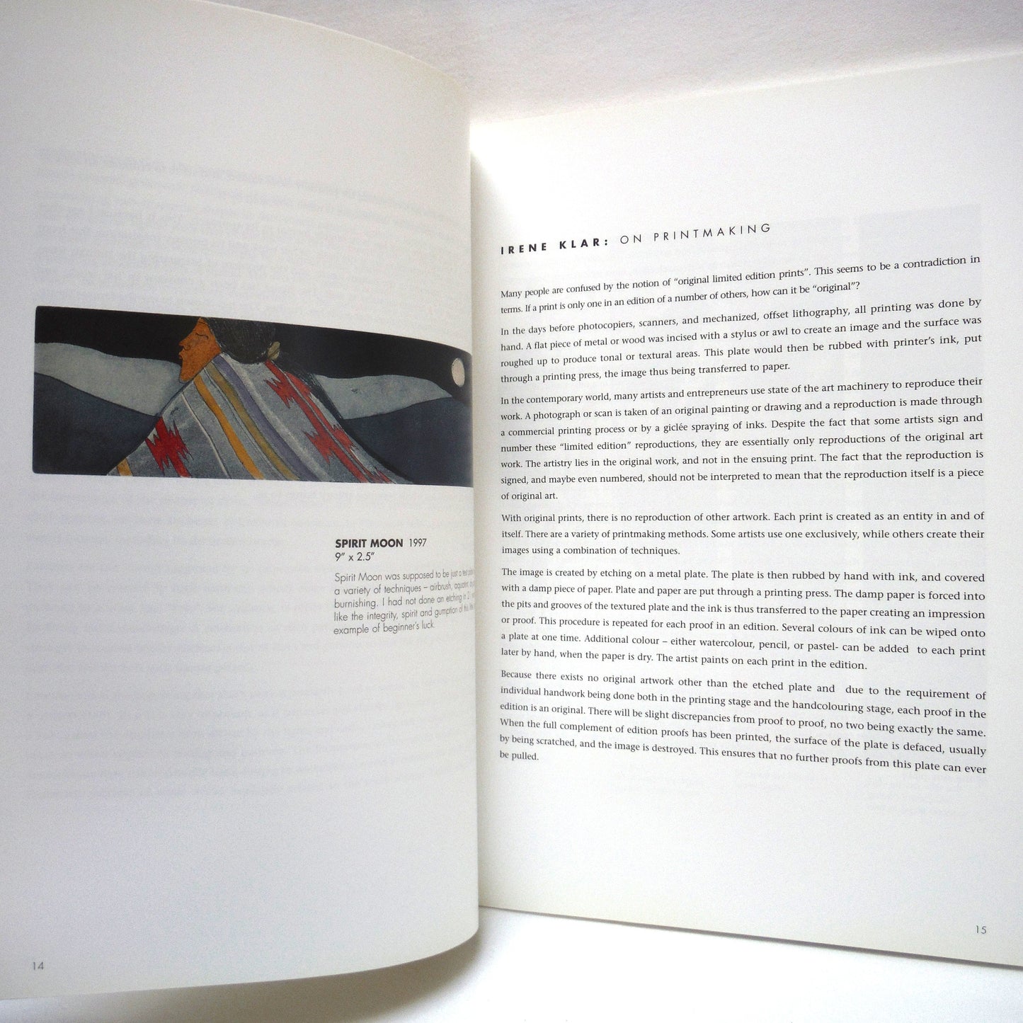 COMMON THREADS: THE ETCHINGS OF IRENE KLAR, by Irene Klar, Edited by Lewis Klar  (1st Ed. SIGNED)