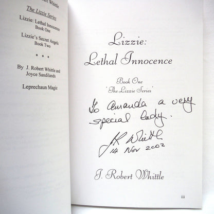 The Lizzie Series by Canadian Author J. Robert Whittle: A Paul's 3-Pack of BOOKS ONE, TWO & THREE  (1st Ed. SIGNED)