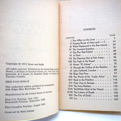 TARZAN, by Edgar Rice Burroughs TWO-PACK POCKETBOOK SPECIAL: #1 Tarzan of the Apes and #2 The Return of Tarzan, 1980/1981