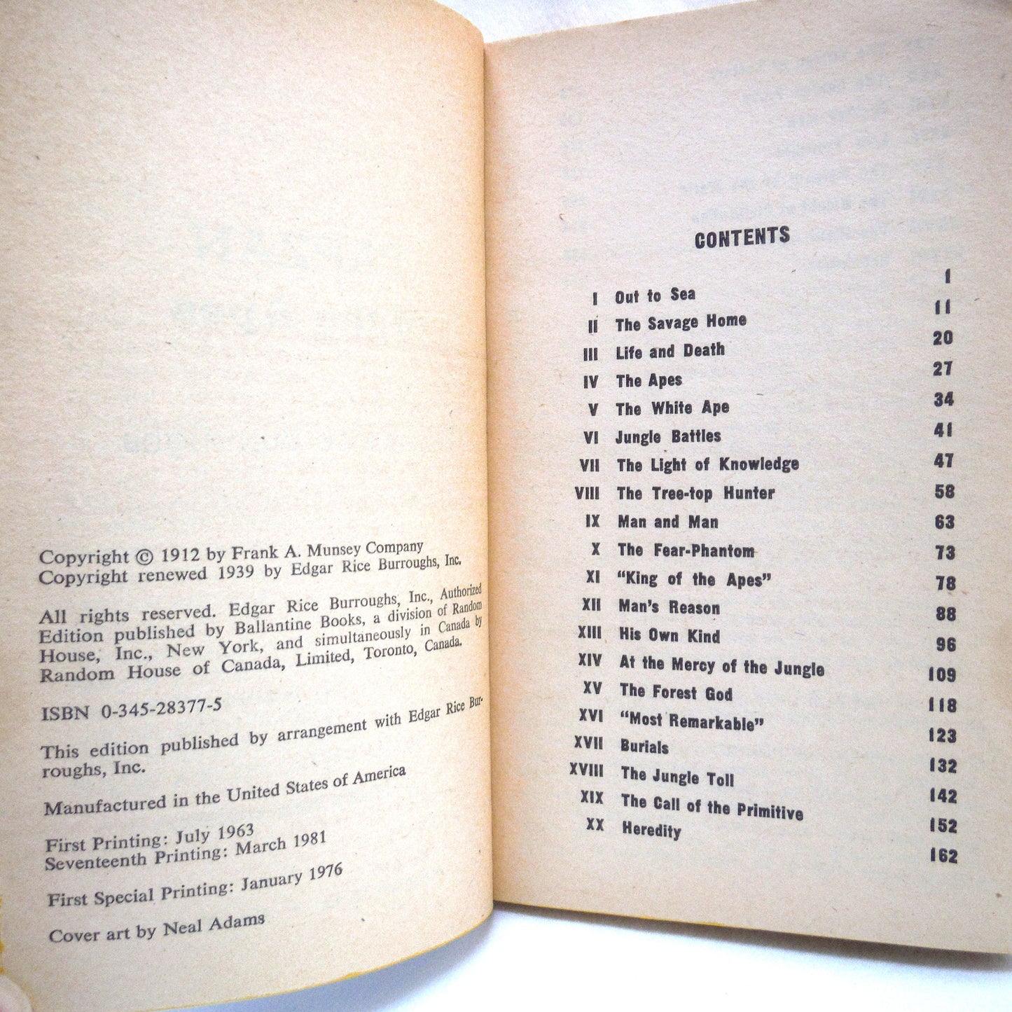 TARZAN, by Edgar Rice Burroughs TWO-PACK POCKETBOOK SPECIAL: #1 Tarzan of the Apes and #2 The Return of Tarzan, 1980/1981