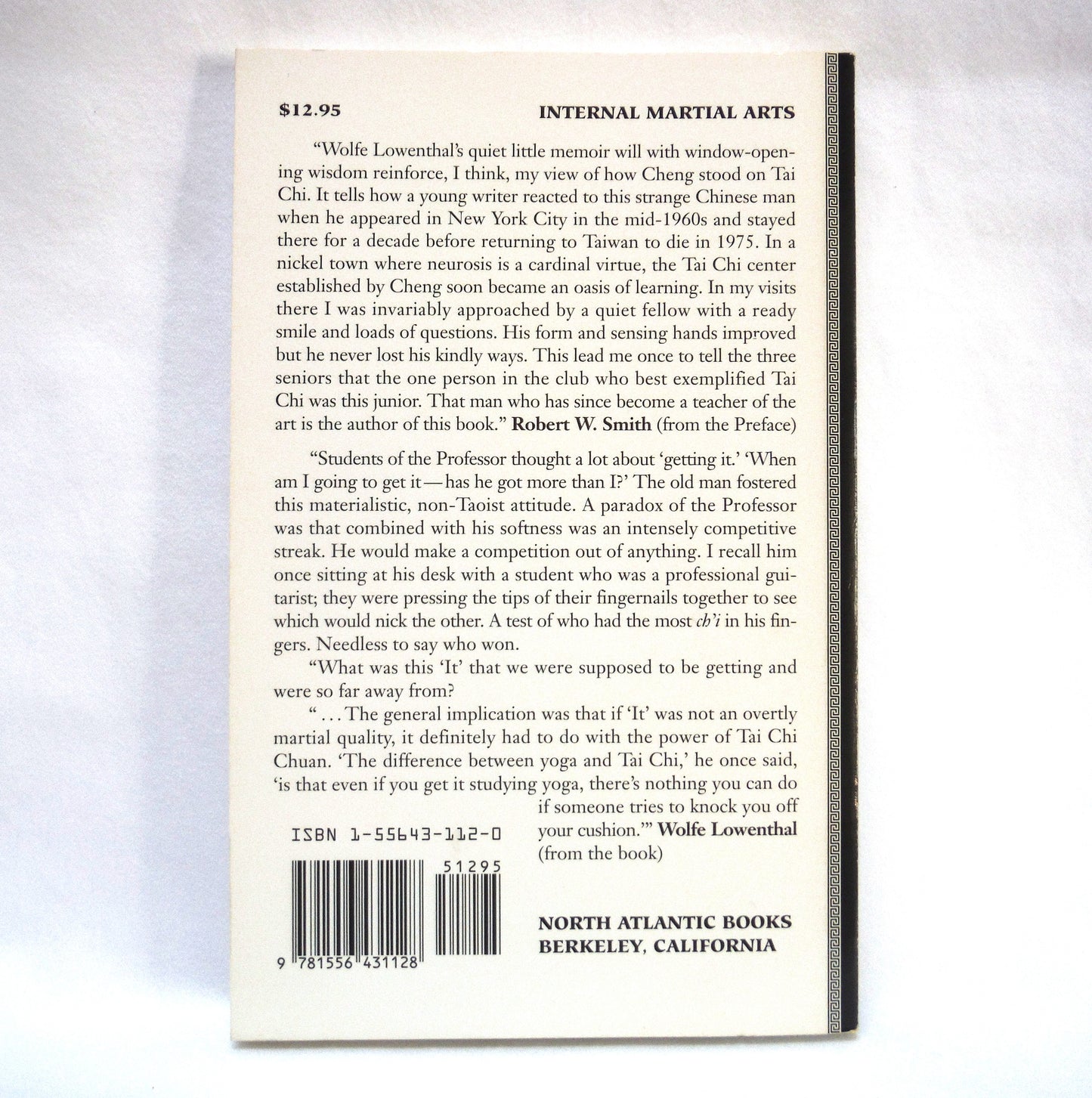 WOLFE LOWENTHAL, 2-Pack of Books by Professor Cheng Man-ch'ing and his Tai Chi Chuam: THERE ARE NO SECRETS, and GATEWAY TO THE MIRACULOUS (1991/1994 1st Ed.)