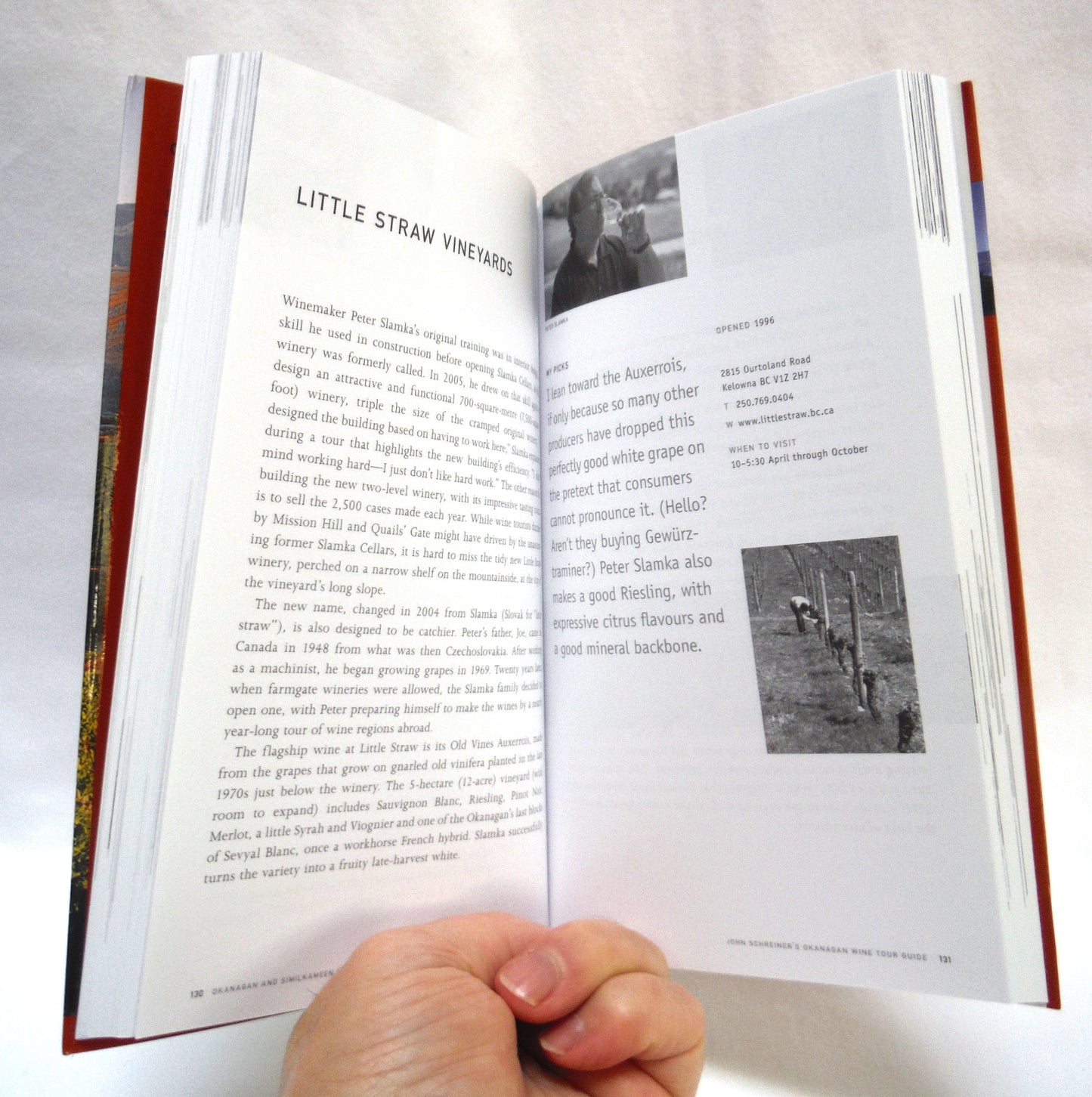 OKANAGAN WINE TOUR GUIDE, by John Schreiner (2007 2nd Ed.)