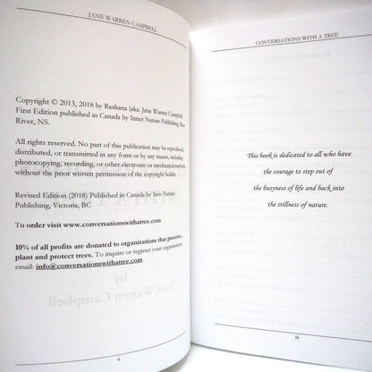 CONVERSATIONS WITH A TREE, by Jane Warren Campbell, 2018