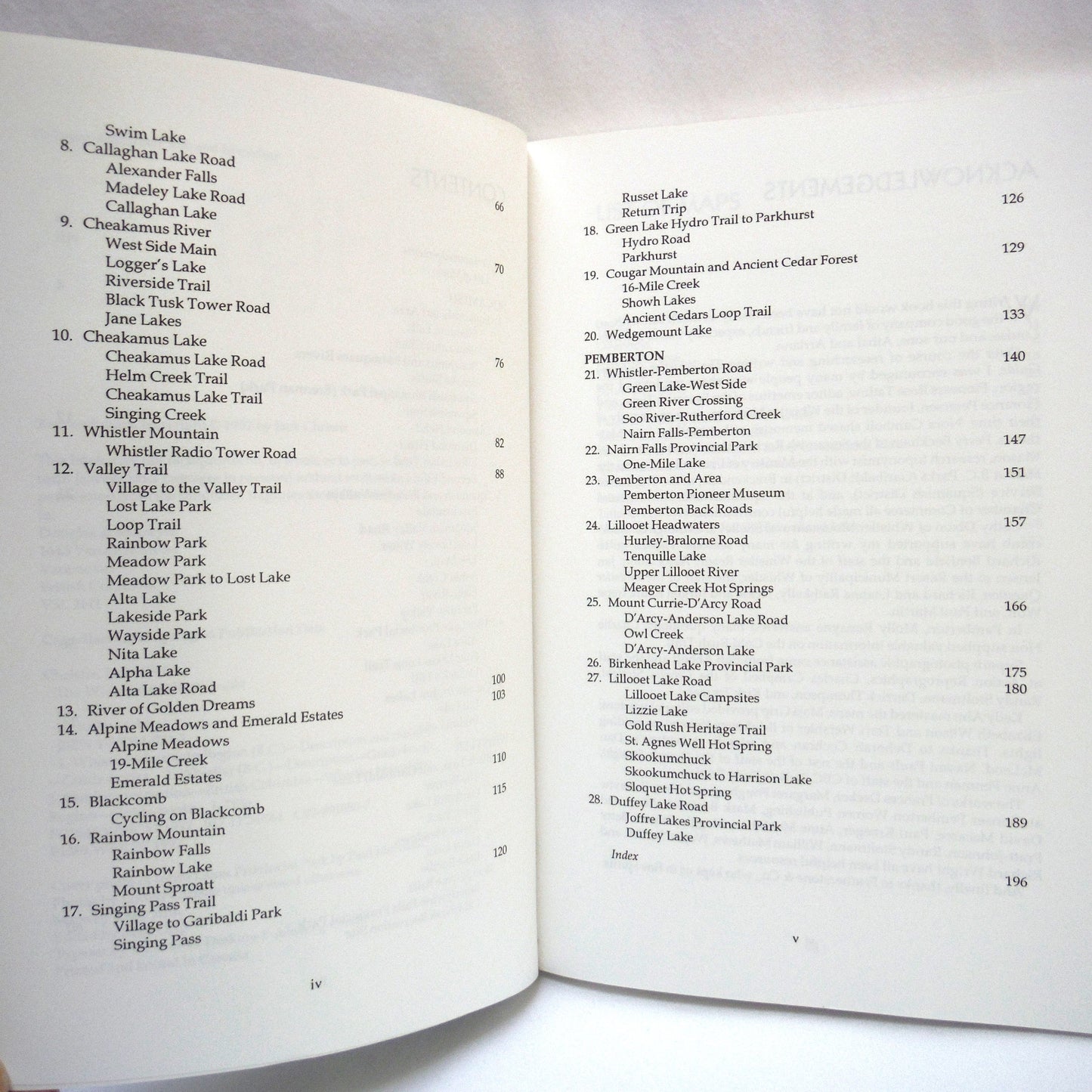 THE WHISTLER OUTDOORS GUIDE, All Seasons All Activities For The Entire Region, by Jack Christie (1992 1st Ed.)