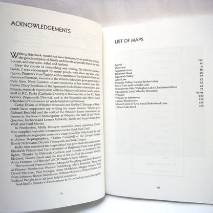 THE WHISTLER OUTDOORS GUIDE, All Seasons All Activities For The Entire Region, by Jack Christie (1992 1st Ed.)