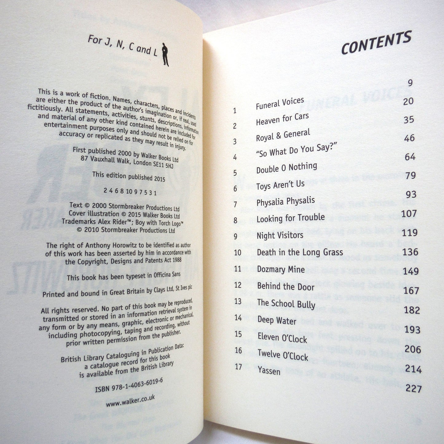 ALEX RIDER in STORMBREAKER, by Anthony Horowitz, 2015