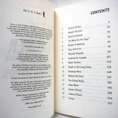 ALEX RIDER in STORMBREAKER, by Anthony Horowitz, 2015