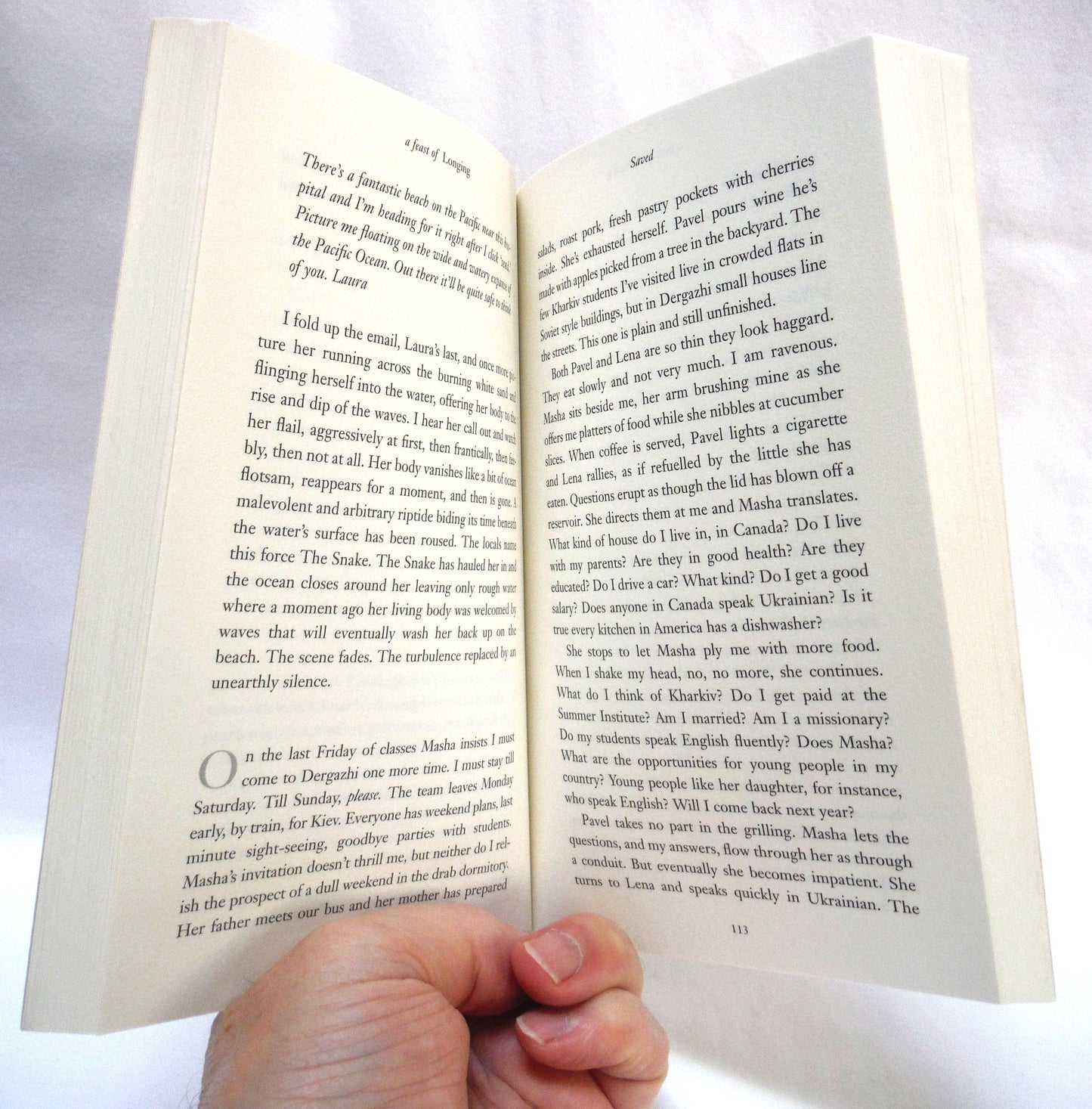 A FEAST OF LONGING, A Novel by Sarah Klassen (2007 1st Ed.)