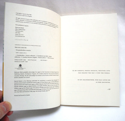 OUR GRANDMOTHERS, OURSELVES, Reflections on Canadian Women as Edited by Gina Valle, Forward by Joy Kogawa (1999 1st Ed.)