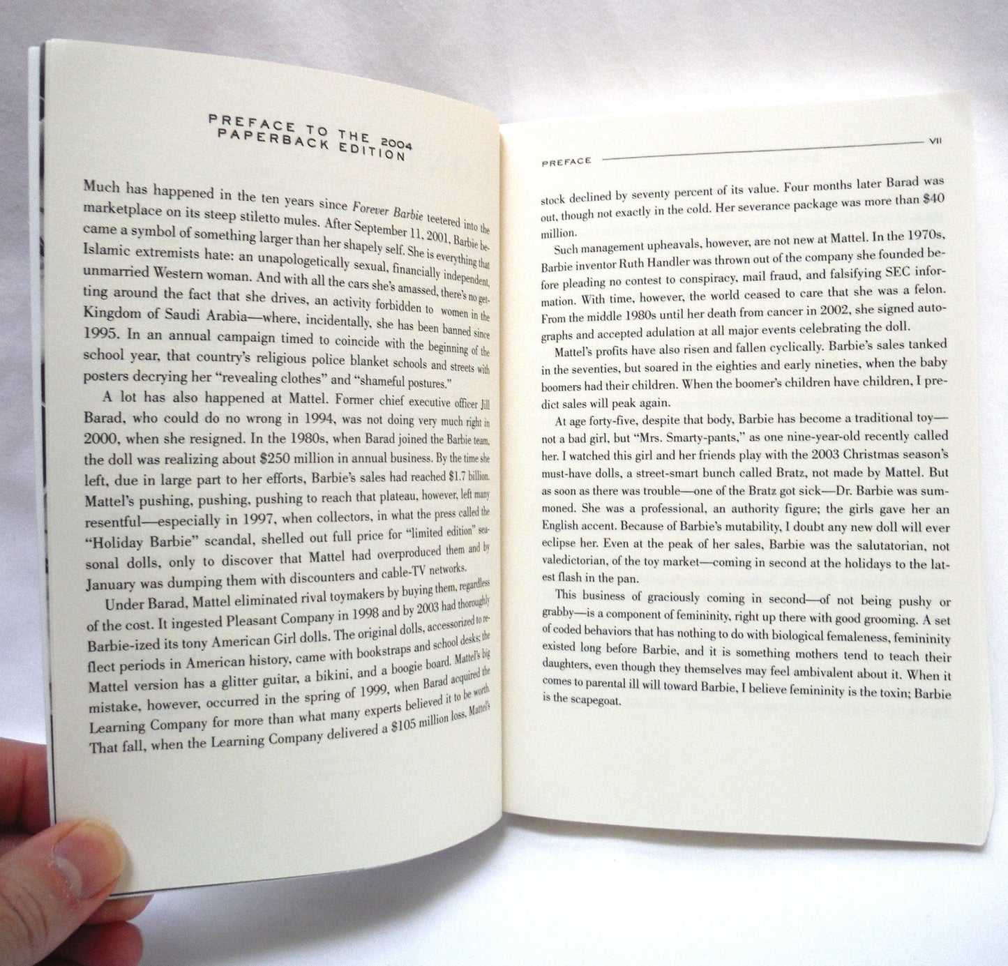 FOREVER BARBIE, The Unauthorized Biography of a Real Doll, by M.G. Lord, 2004