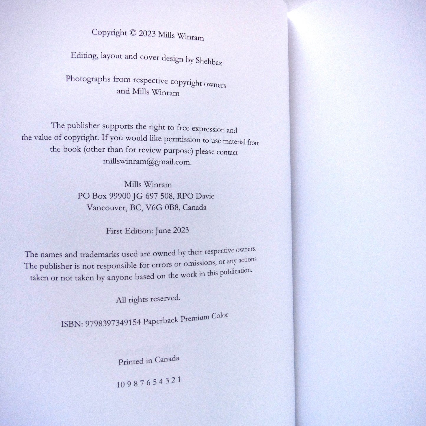 HARMONIZE HAPPINESS, by Mills Winram (2023 1st Ed.)