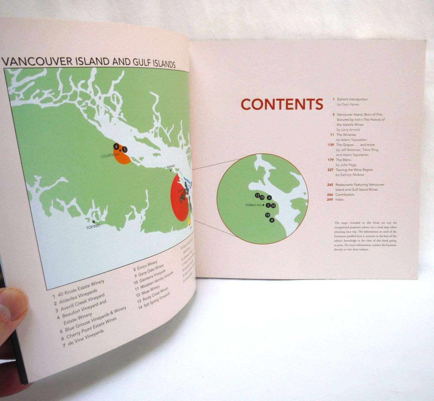 ISLAND WINERIES OF BRITISH COLUMBIA, Updated and Expanded Version, Edited by Gary Hynes, Photography by Rebecca Wellman (2000 1st Ed.)