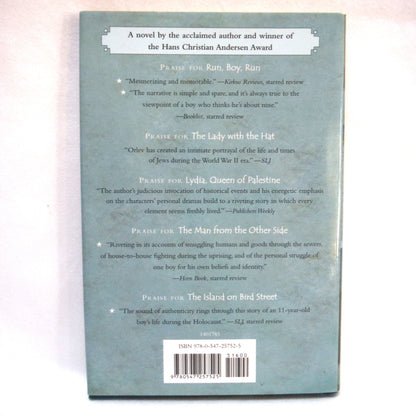 THE SONG OF THE WHALES, by Uri Orlev, Translated by Hillel Halkin (2010 1st USA Ed.)