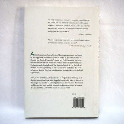 PRESTON MANNING, The Roots of Reform, by Frank Dabbs (1997 1st Ed.)