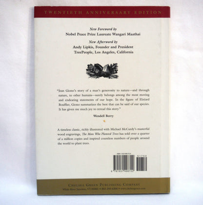 THE MAN WHO PLANTED TREES, A Story by Jean Giono, Twentieth Anniversary Hardcover Edition (2005 1st Ed.)