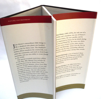 THE MAN WHO PLANTED TREES, A Story by Jean Giono, Twentieth Anniversary Hardcover Edition (2005 1st Ed.)