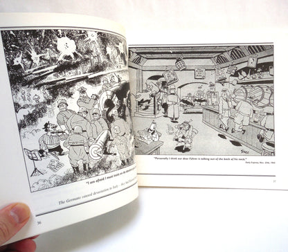 GILES AT WAR, Military Cartoons by Peter Tory (1994 1st Ed.)