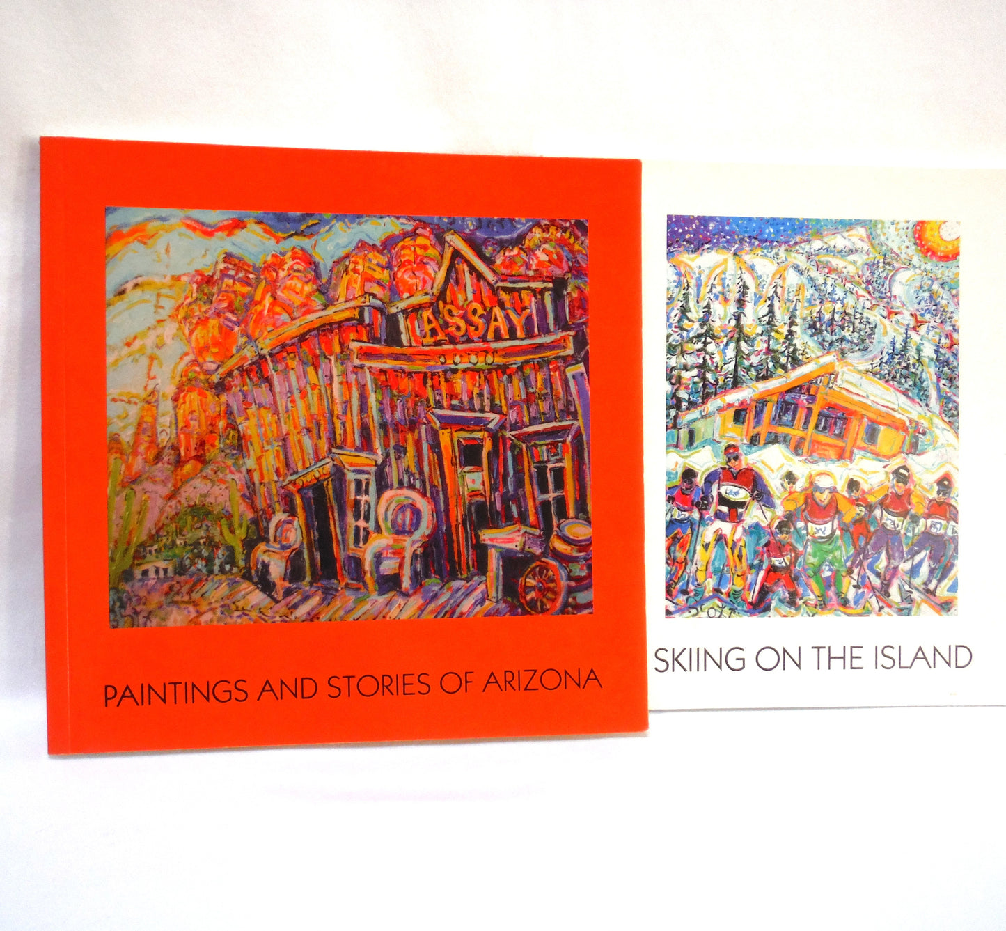 BRIAN SCOTT, THE BC PAINTER 2-PACK OF ART BOOKS: Paintings and Stories of Arizona, and Skiing On The Island (BOTH SIGNED 1st Ed.)