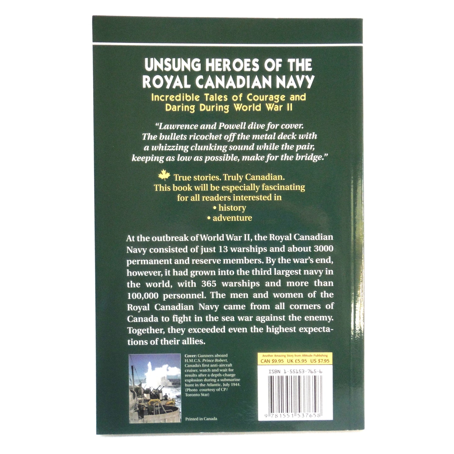 UNSUNG WAR HEROES, Amazing 3-Pack Story Books by Cynthia J. Faryon (Three Canadian Military Books in a Slipcase Box Brand New-Old Stock Special)