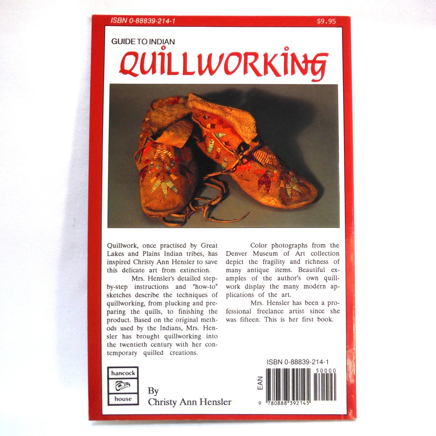 GUIDE TO INDIAN QUILLWORKING, by Christy Ann Hensler (1989 1st Ed.)