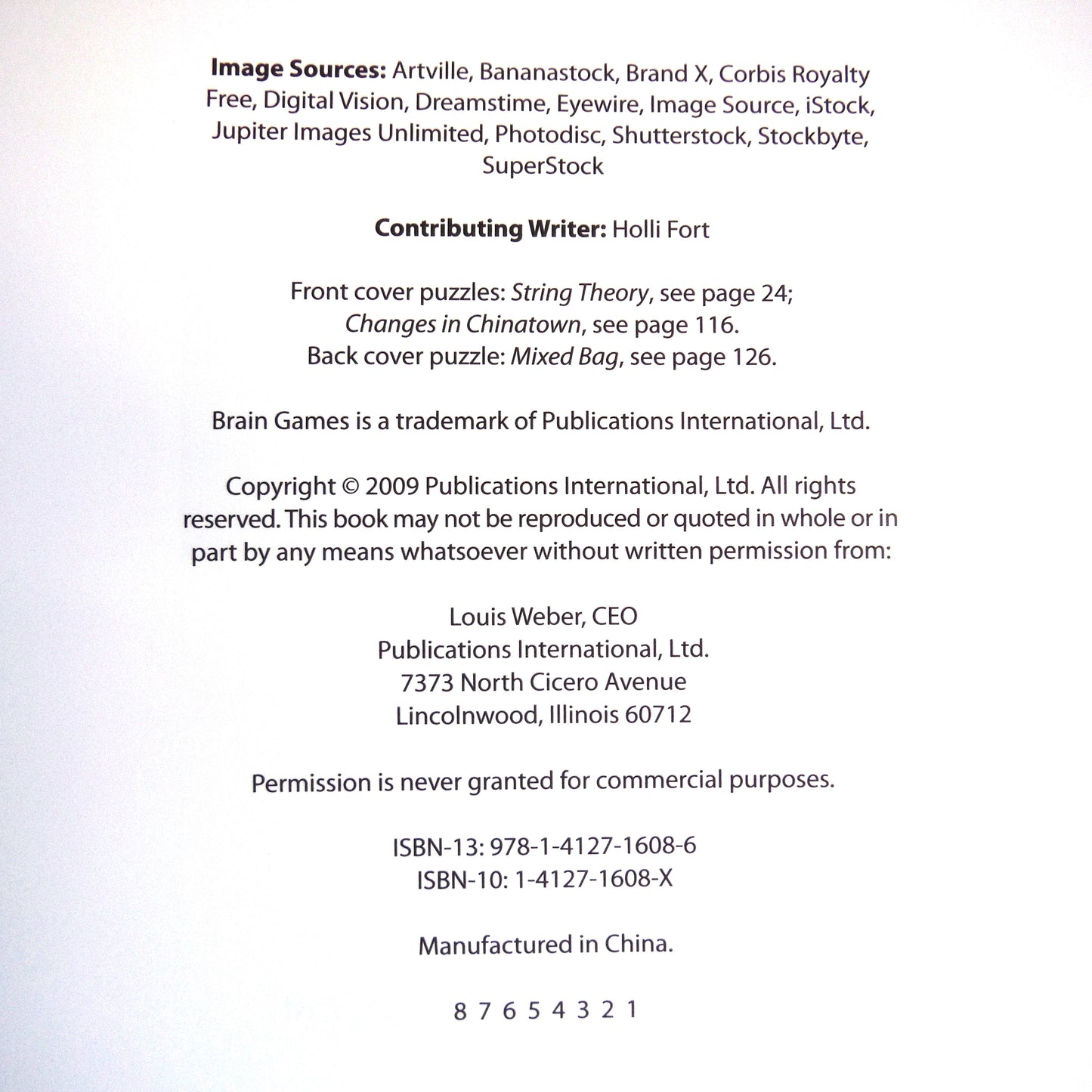 PICTURE PUZZLES, How Many Differences Can You Find? By Brain Games (2009 1st Ed.)