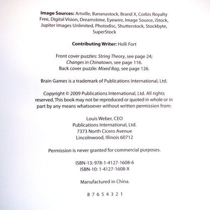 PICTURE PUZZLES, How Many Differences Can You Find? By Brain Games (2009 1st Ed.)