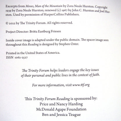 A VERY RARE FOUR-PACK OF TRINITY FORUM READING BOOKLETS by The Trinity Forum Society, 1st Ed. With Bonus Company Letter!