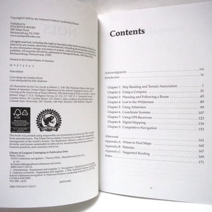 WILDERNESS NAVIGATION, By The National Outdoor Leadership School, and Darran Wells (2005 1st Ed.)